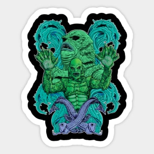 Creature from the Black Lagoon sans background Sticker